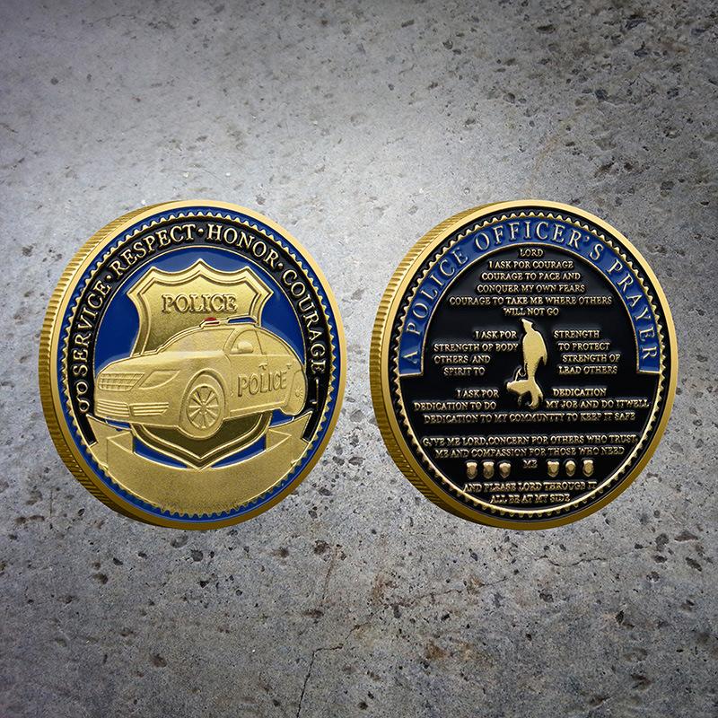 

Commemorative coins, military challenge coins, three-dimensional, relief, painted, metal crafts золотий