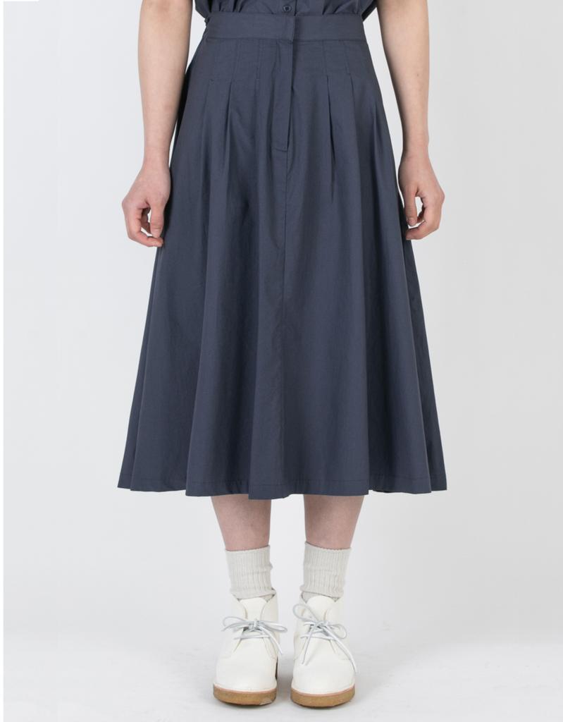 Beonadeumiljeu Oblong Pleated Skirt - Navy