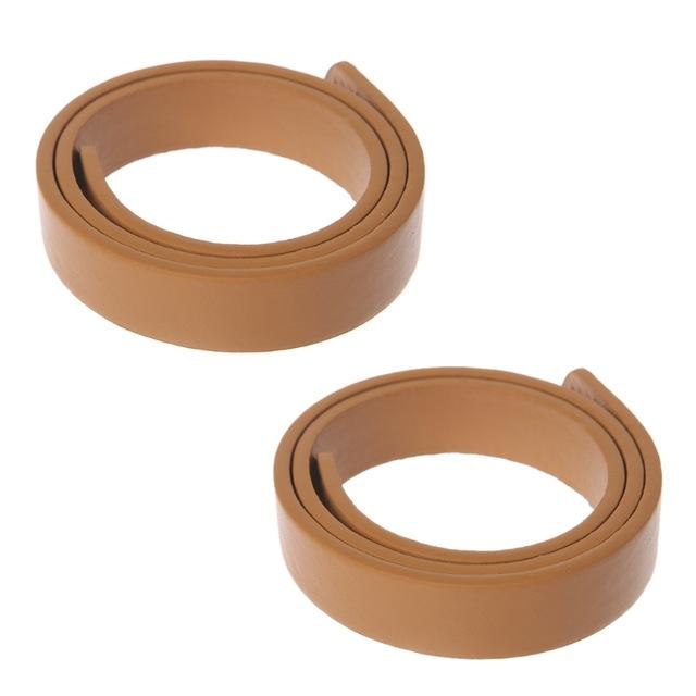 1Pair 60cm PU Leather Bag Strap Sew On Bags Handles Shoulder Handbag Belt Replacement DIY Crocheted Purse Wallet Accessories