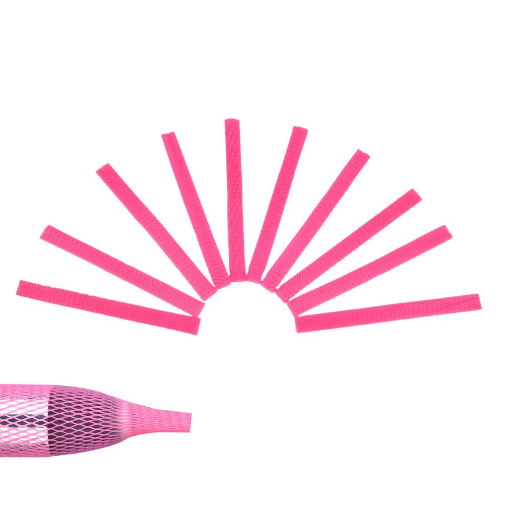 10/30Pcs MultipleColors Plastic Cosmetic Make Up Brush Pen Dustproof Netting Cover Mesh Sheath Protectors Guards