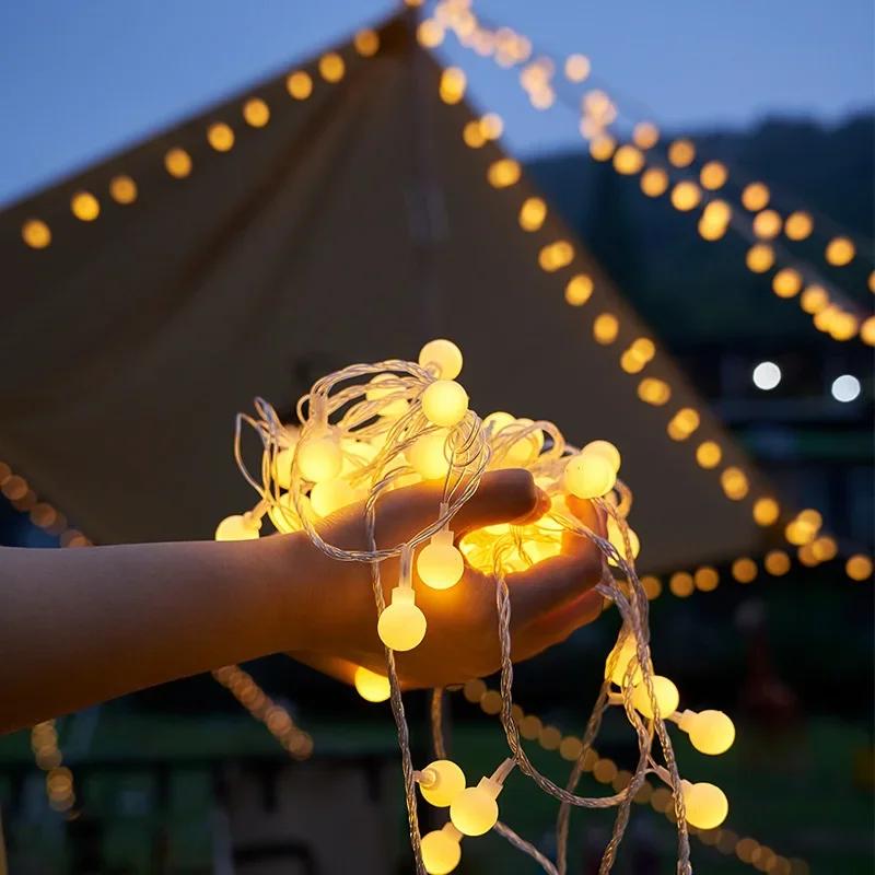 3M 10M 220V Palla di Potenza Luci a Stringa LED Ghirlanda Luci Lampada da Esterno Matrimonio Giardino Luci Fata Decorazione Natalizia