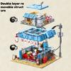 Keeppley Naruto Ichiro Lamian Noodles Shop Building Block Model Children's Educational Toy Birthday Gift Assembled Animation