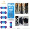 Synthetic Braided Purple Hair Extensions Ponytail Costume Hairstyle Long Ponytail with Clips for Kids Girls Halloween Christmas