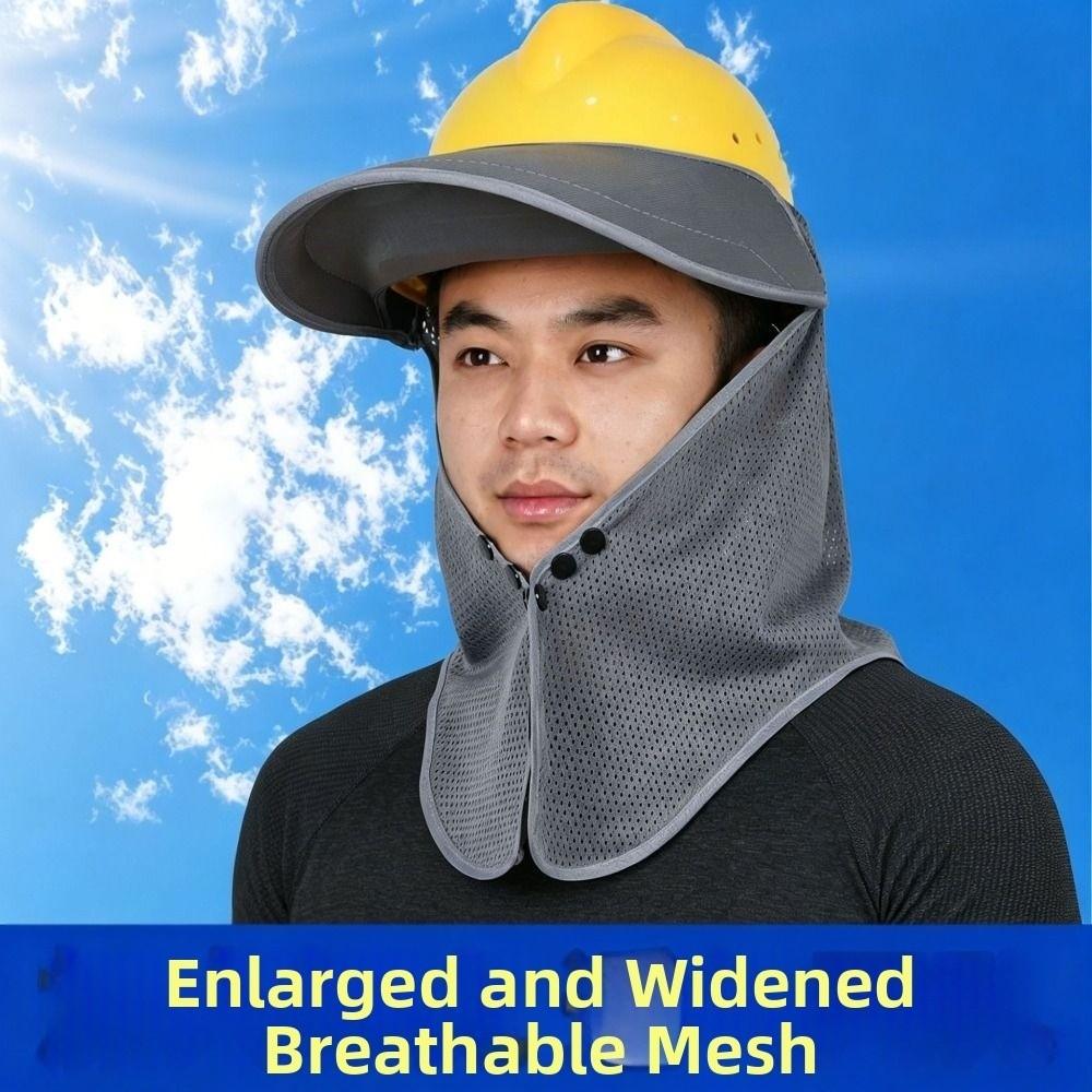 Mesh Hard Hat Sun Shield UV Protection Neck Protection Sun Shield Safety Helmet Sunshade Travel
