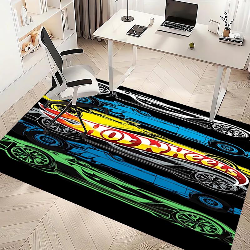 1pc Hot Wheels logo4 Print Area Rug - Soft, Washable Non-Slip Indoor Mat, Living Room, Home Office Decorative Rug,Office Decorative