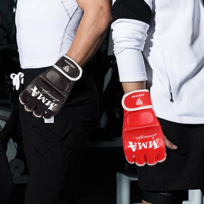 MMA Gloves Muay Thai Boxing Fight Glove Men Women Guantes De Boxeo Free Fight Karate Sanda Training Adults Kids Equipment