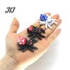 Halloween Classroom Prizes 15Pcs Articulated Small Spiders, 3D Printed Glow in The Dark Spider Egg Spooky Toys for Kids Set, Glowing Movable