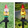 Waterproof Christmas Solar Powered Santa Claus Light Christmas Lawn Decoration Landscape Solar Plug