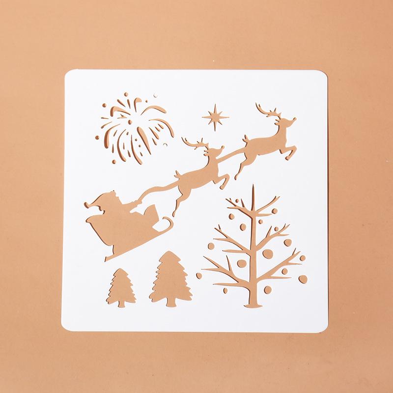 Plantillas de capas de hojas para bricolaje, pintura de pared, álbum de recortes, coloración, relieve, álbum, plantilla de tarjeta decorativa