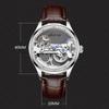 AILANG New Automatic Skeleton Mechanical Watch Men Korean Fashion Waterproof Men's Mechanical Watch