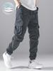Autumn New Tied Tote Overalls Men's Trend Versatile Outdoor Multi-bag Pants Men's Summer Thin Casual Sweatpants
