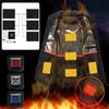 USB Clothing Heater Pads 3 Gear Adjustable Temperature Control Pads 5V Heating Warmer Pads DIY Heat Clothing for Camping Hiking