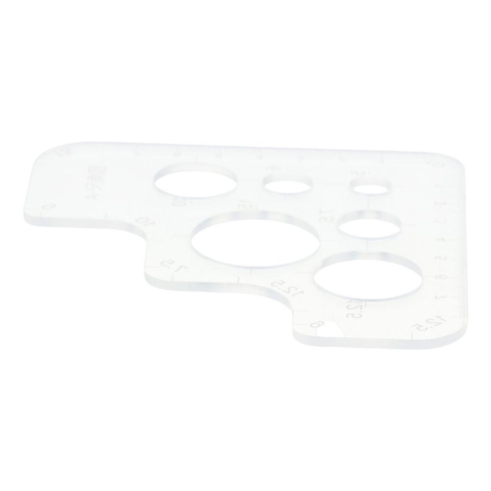 

acrylic Circle Template Transparent Round Stitching Ruler Stitching Template Accessories