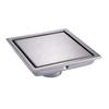 6-Inch Square Stainless Steel Shower Floor Drain Tile Insert Grate Flat Cover Modern Design Anti-Corrosion Easy Installation