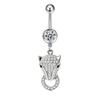 1Pcs  Belly Button Rings Stainless Steel Leopard Navel Piercing Sexy Belly Rings Body Piercing Jewelry Navel Rings