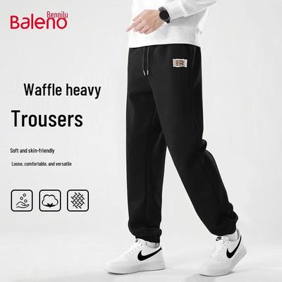 Baleno Men's Waffle Knit Jogger Pants