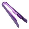 3 PCS Multifunctional Plastic Bread Tongs Food Clamps for Home Bakery (Purple)