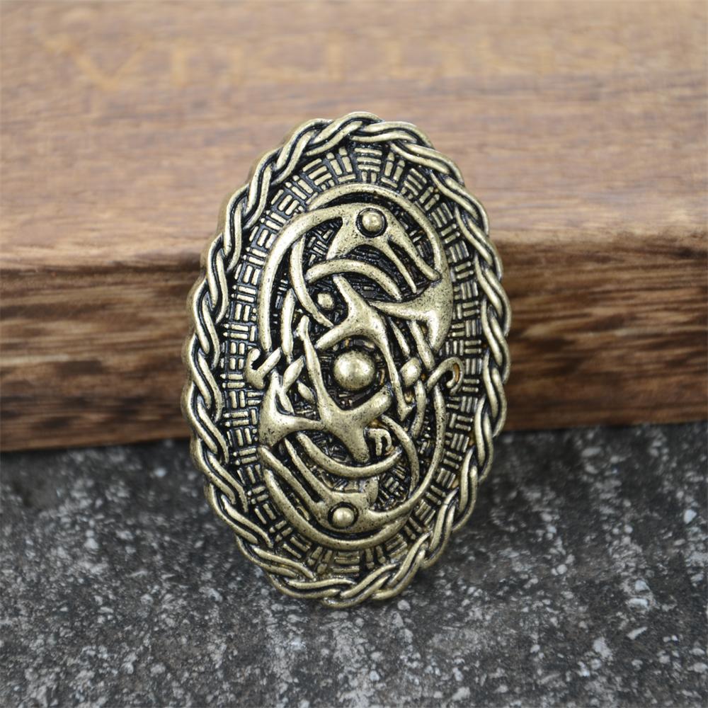 1Pcs Retro Sweden Norse Viking Brooches Jewelry Vintage Norse Talisman for Clothing Shirt Suit