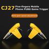 CJ27 5 Finger Mobile Phone Game Trigger Gamepad Joysticks Controller for PUBG Aim Shooting L1R1 Alloy Key Button for IOS Android 5