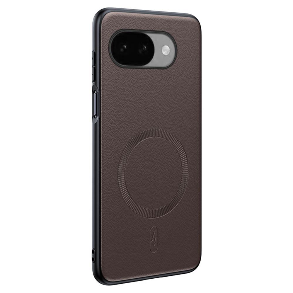 

Для Google Pixel 10a Магнітний чохол Покритий шкірою ТПУ + ПК Чохол для телефону