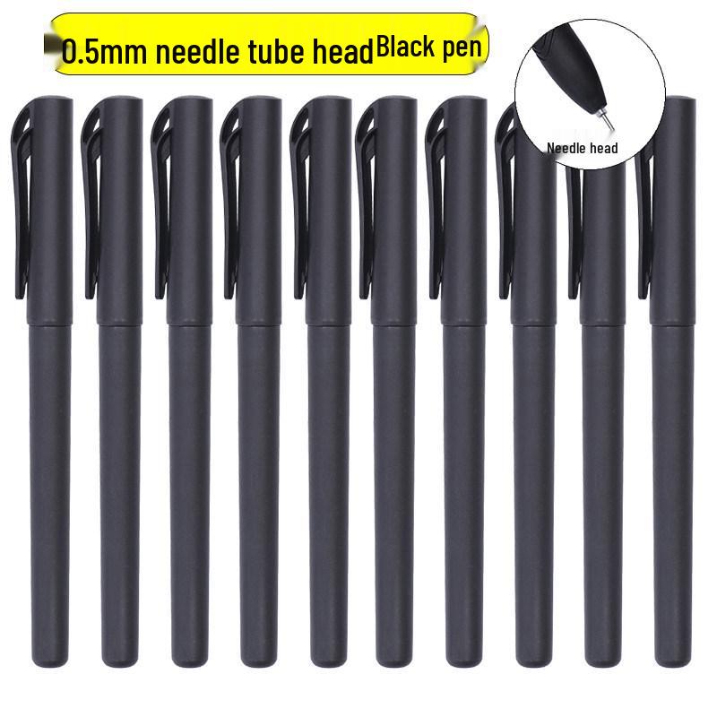Schwarzer 0,5mm Kugelschreiber aus Carbon für Schülerprüfungen