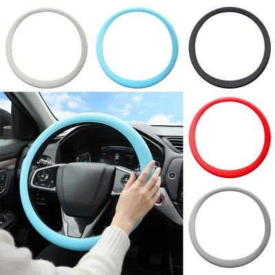 Cubierta Universal de Silicona para Volante Elástica Antideslizante Cubierta para Coche Protector Suave para Volante de Coche Accesorios para Coche