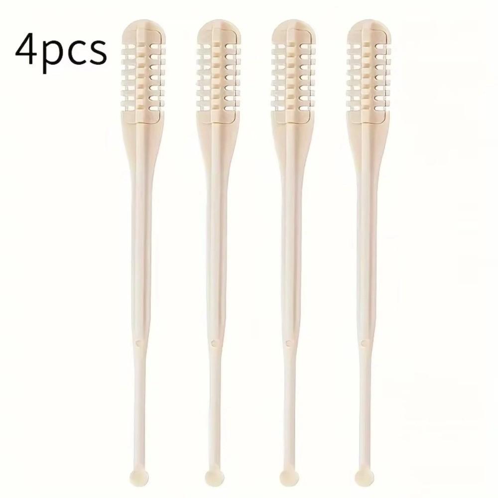 4pcs 360 Rotating Nose Ear Hair Trimmer Easy Clean Nose Hair Scissors New Nasal Clippers  Adult