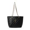 Diamond Lattice Women's Autumn Bag - Korean Style Large Capacity Chain Shoulder Bag for Work Commute