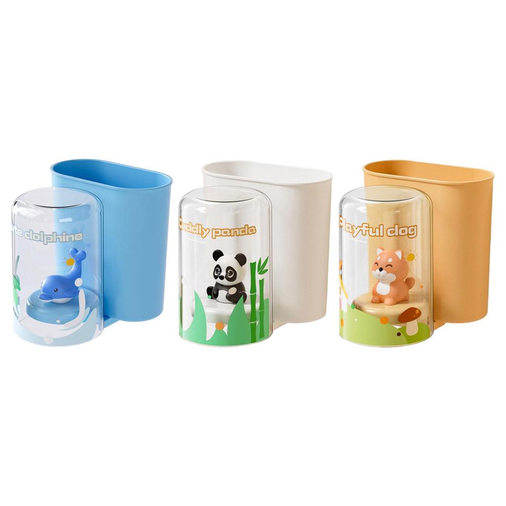 Cartoon Toothbrush Rack Multifunctional Modern Easy to Install Rinsing Cup Stand for Home Apartment Bathroom Hotel Decor