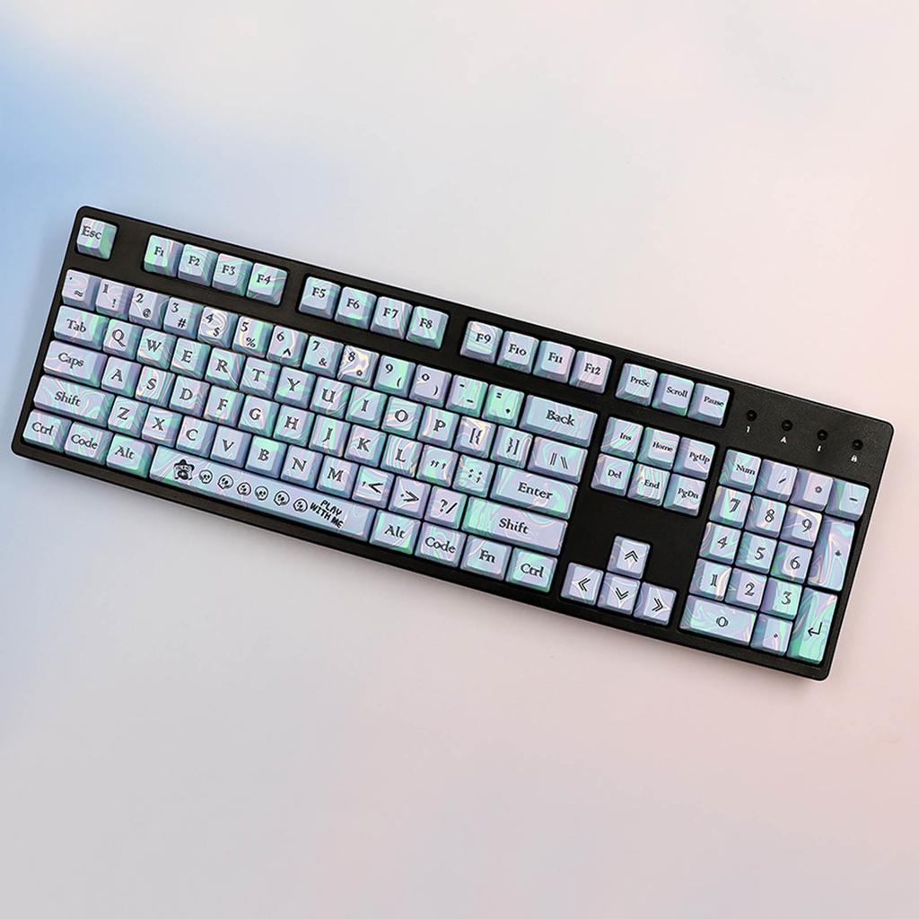 Conjunto de Keycaps 112 peças OEM Perfil ANSI ISO PBT Dye-Subbed Keycap para teclado mecânico