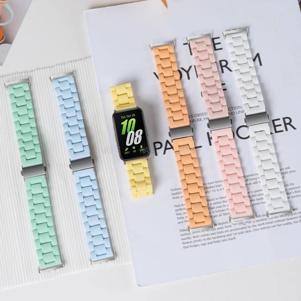 Candy Rainbow Band For Samsung Galaxy Fit 3 Fashion Loop For Samsung Fit 3 Smart Watch Correa Accessories