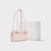 Charles & Keith Butterfly Knot Long Shoulder Strap Pillow Bag Women Shoulder Bags Pink-White Pink SL2-20681234