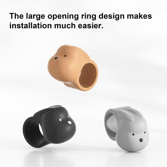 Animal Door Handle Stopper Wall Protector Silicone Door Lever Stop Wall Bumper Noise Reduction Home Office Door Mount Anti-collision Pad