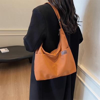 Lightweight Canvas Bag Bag Large Capacity Women's Shoulder Messenger Bag College Student Class Schoolbag Casual Fashion Japanese College