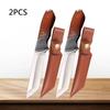 Stainless Steel Professional Boning Knife Vegetable Fruit Slicing Knife Sheep Beef Meat Cleaver Cutting Knife with Wood Handle