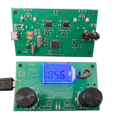 FM Radio Receiver Module 87-108MHz DSP PLL Stereo with LCD Digital Display 3-5V Operation for DIY Radio Projects