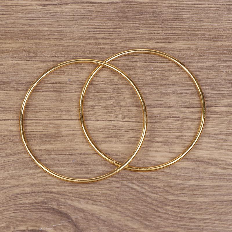 10 Pack 3 Inch Gold Dream Catcher Metal Rings Hoops Macrame Ring For Dreamcatchers And Crafts