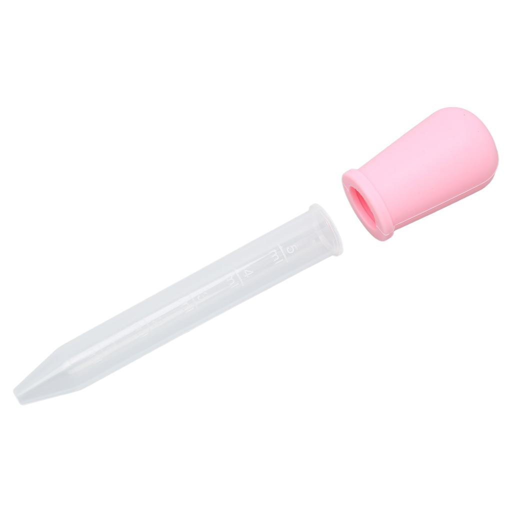 5pcs Liquid Dropper Silicone Jewelry DIY Dropper Transfer Pipettes for Epoxy Resin Laboratory ExperimentPink