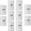 Seamless Self Adhesive Hanging Hooks Punch Free Nail & Screw Stickers 10 Pack