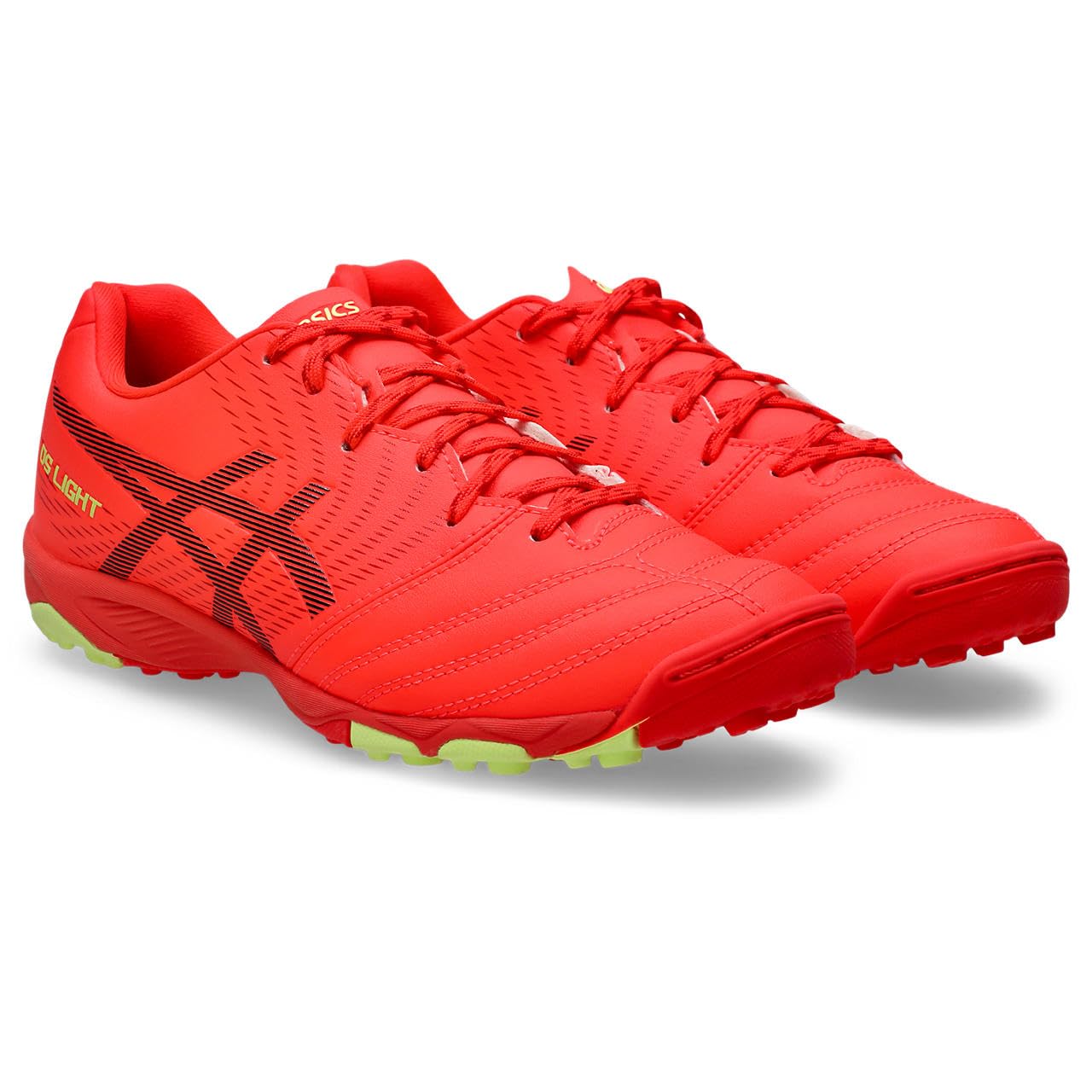 

ASICS DS LIGHT JR GS TF Soccer Shoes Size 600 Size 2E (1104A053), Unisex, (Flash Red/Black), 22.5 cm,