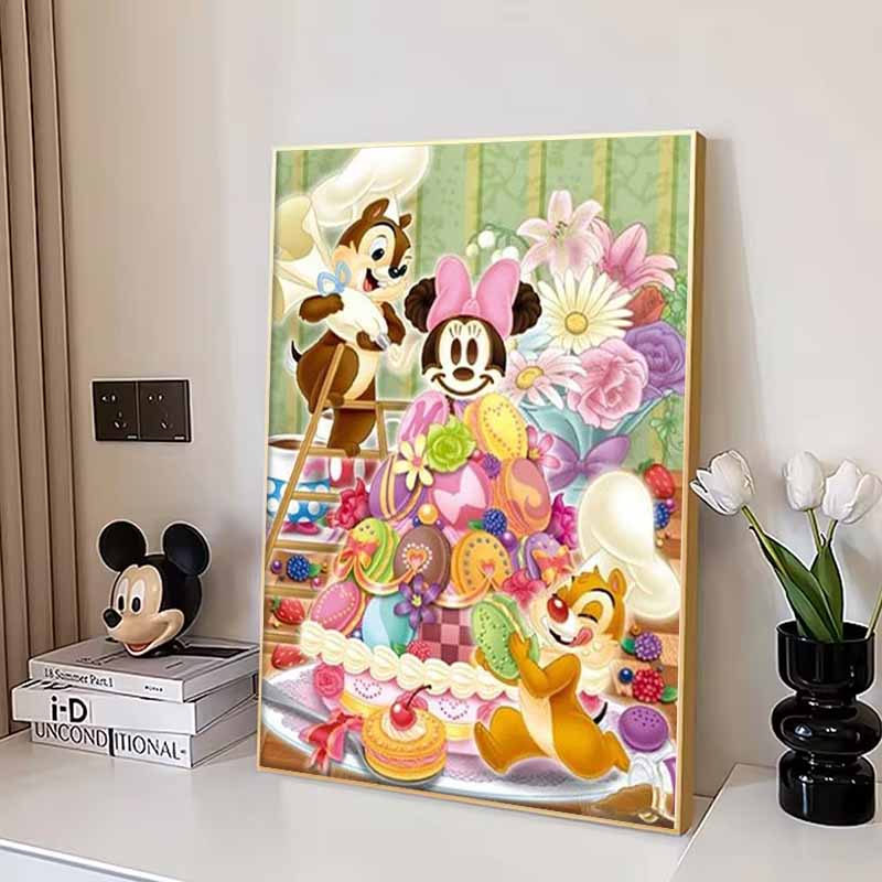 Disney Diamond Painting Peach and Diddy Theme Painting Cross Stitch Hanging Print Puzzle Mosaic Embroidery Home Decor 5D DIY Art Brand New