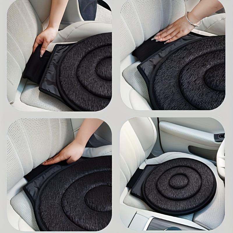 [1pc Rotating Car Seat Cushion] 360 Degree Rotating Car Seat Cushion Multifunctional Mobile Seat Cushion