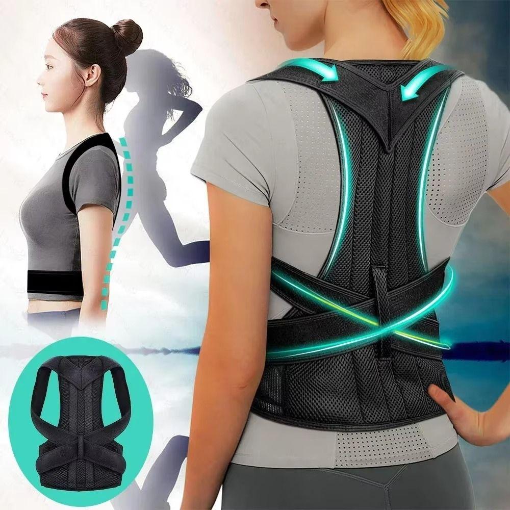 5 Size Posture Corrector Black Back Trainer Unisex Back Posture Brace  Home Use