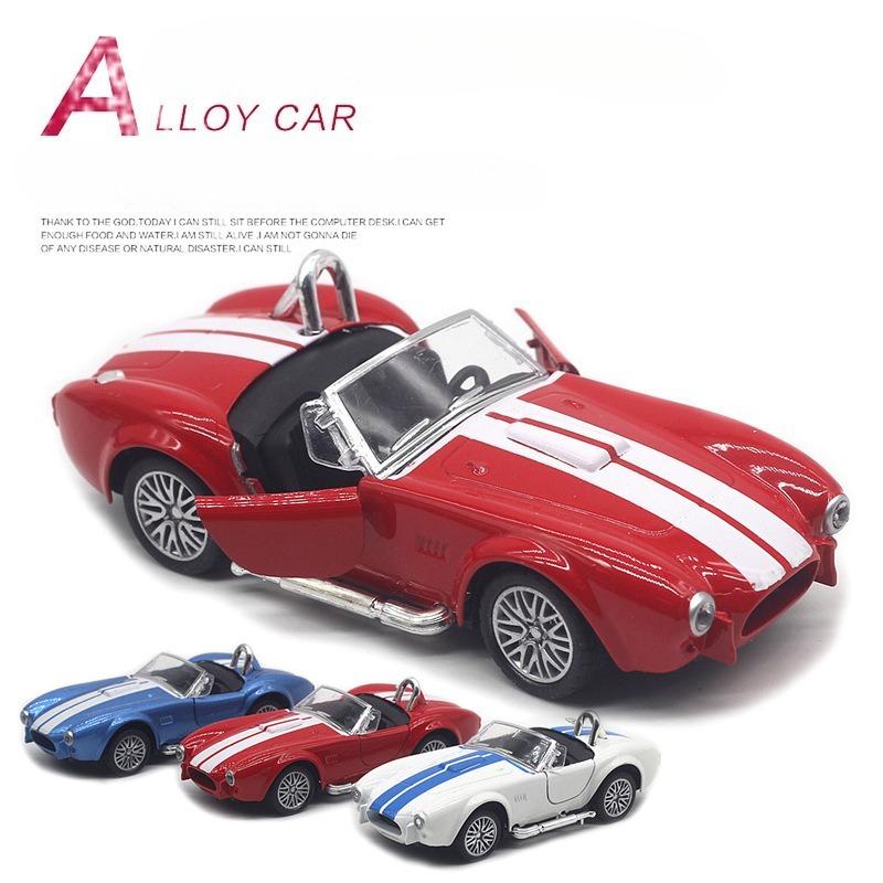 13CM 1:32 Scale Metal Alloy Classic Shelby Cobra 427 Classical Auto Car Model Diecast Vehicles Toys Children Christmas Gifts