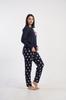 Women's Cotton Pajama Long Pants and Sleeve Comfortable L Vienetta Warm
