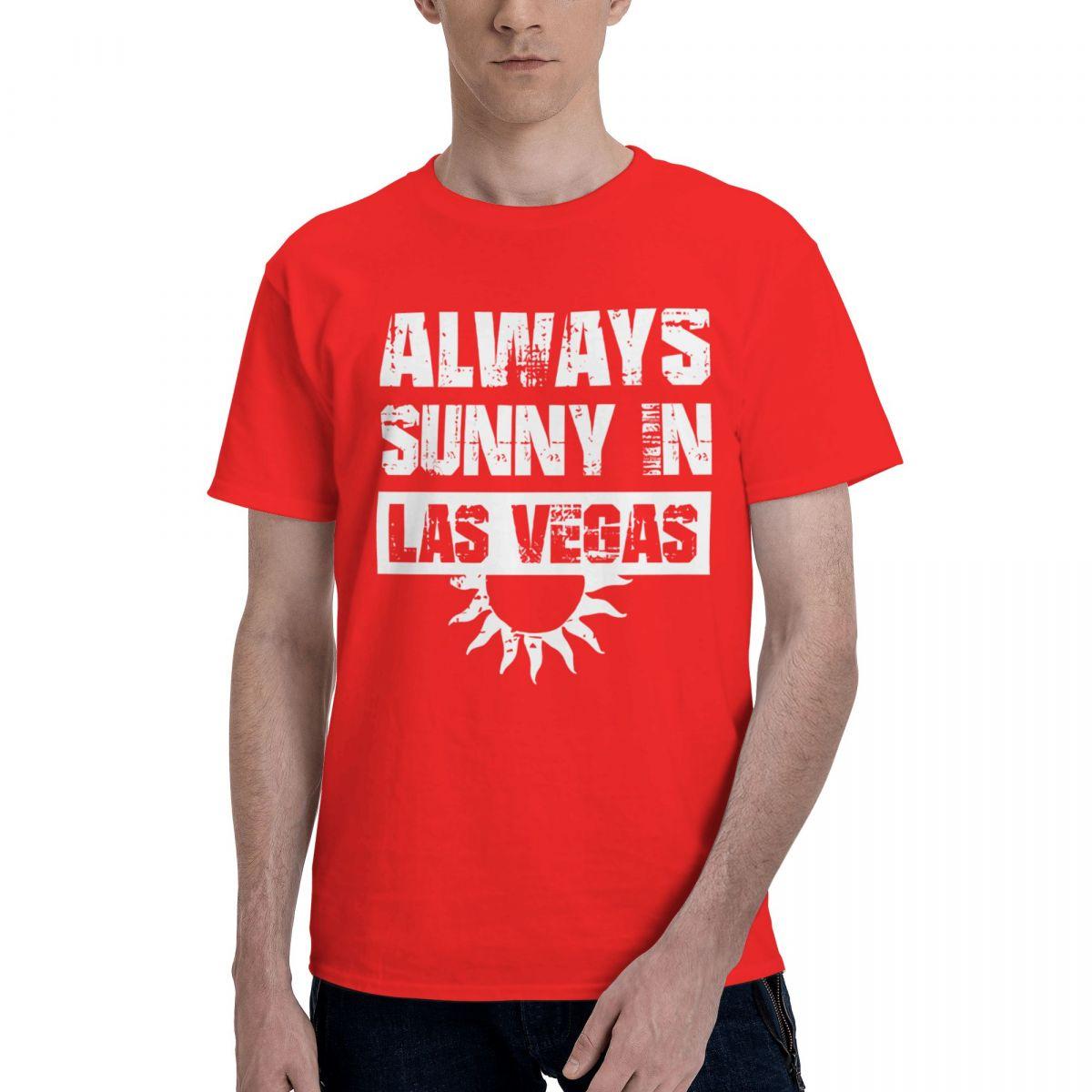 Always Sunny In Las Vegas 100 Cotton Casual Breathable Confortable Vintage Mens TShirts Mens Shirt S