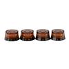 4Pcs Guitar Knobs Volume Tone Control Guitar Knobs Top Hat Knobs 6mm Shaft Hole