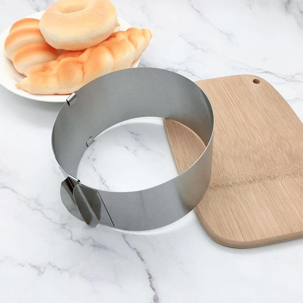 Adjustable Sizes Mousse Baking Mold 6-12inch Cake Ring Molds Round Cake Rings  for Pastry Baking