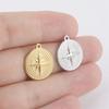 My Shape 5 pcs Small Sun Charms DIY Summer Anklets Bracelet Necklace Stainless Steel Pendants for DIY Jewelry Making