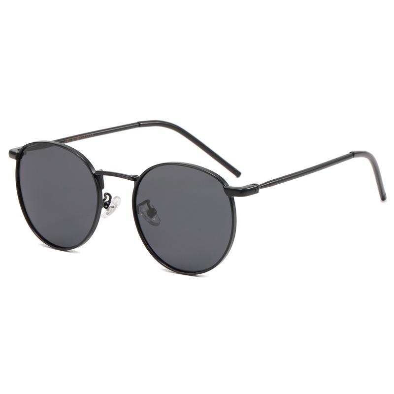 D017 Polarized Metal Sunglasses Liu Renna With Sunglasses Female Round Frame Retro Personality Glasses Men